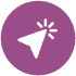 White pointer with purple background