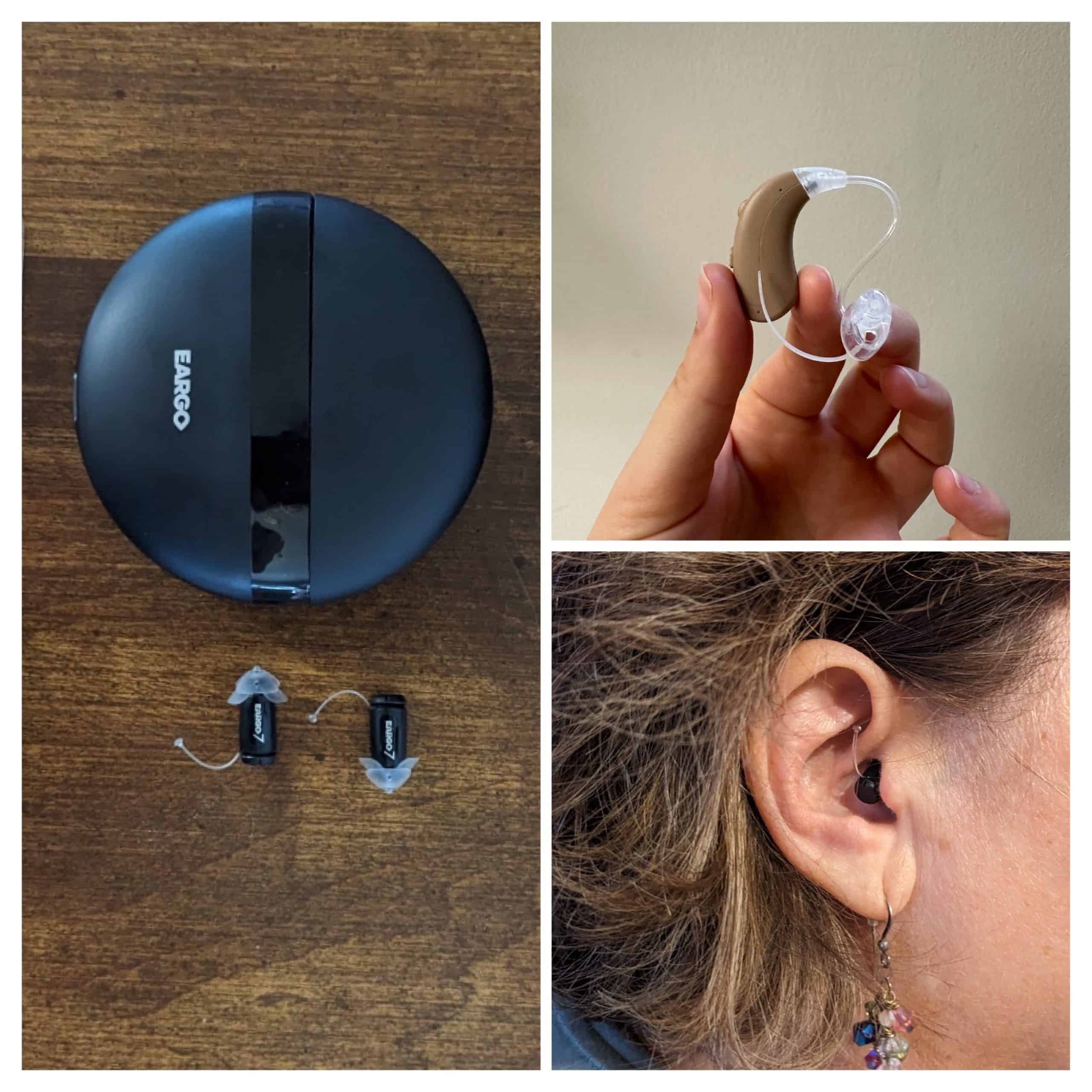Our team testing out different hearing aids